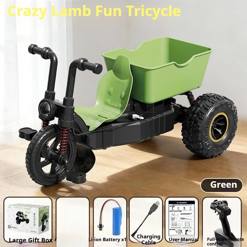 RC Lamb Tricycle Drift Stunt Car High Speed Remote Control Toy Gift for Boys Birthday Present New Model